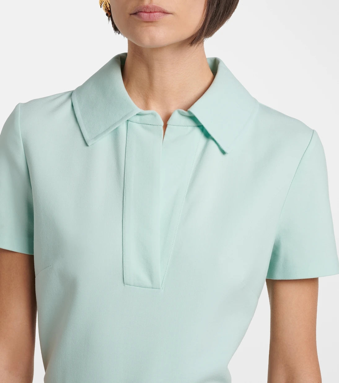 Oscar de la Renta - Belted wool-blend midi dress