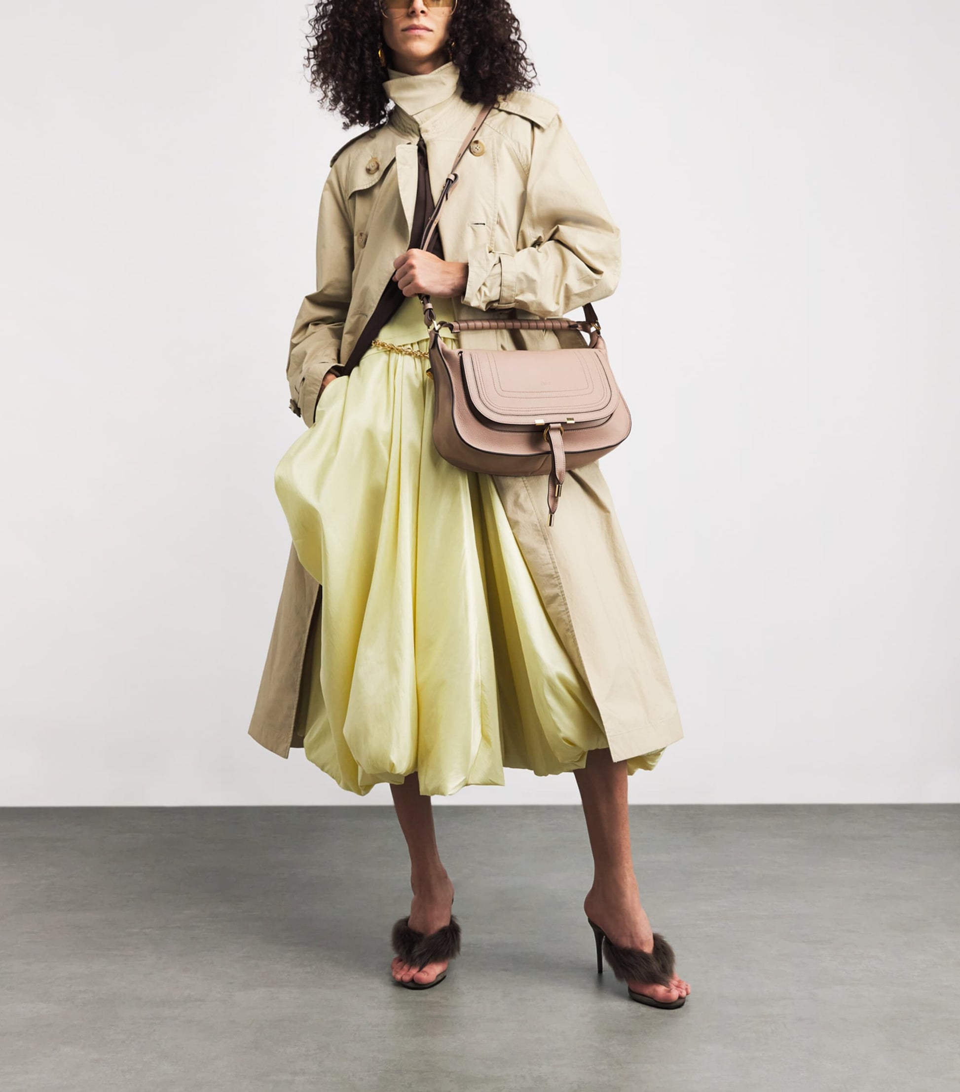 Chloé Small Leather Marcie Shoulder Bag