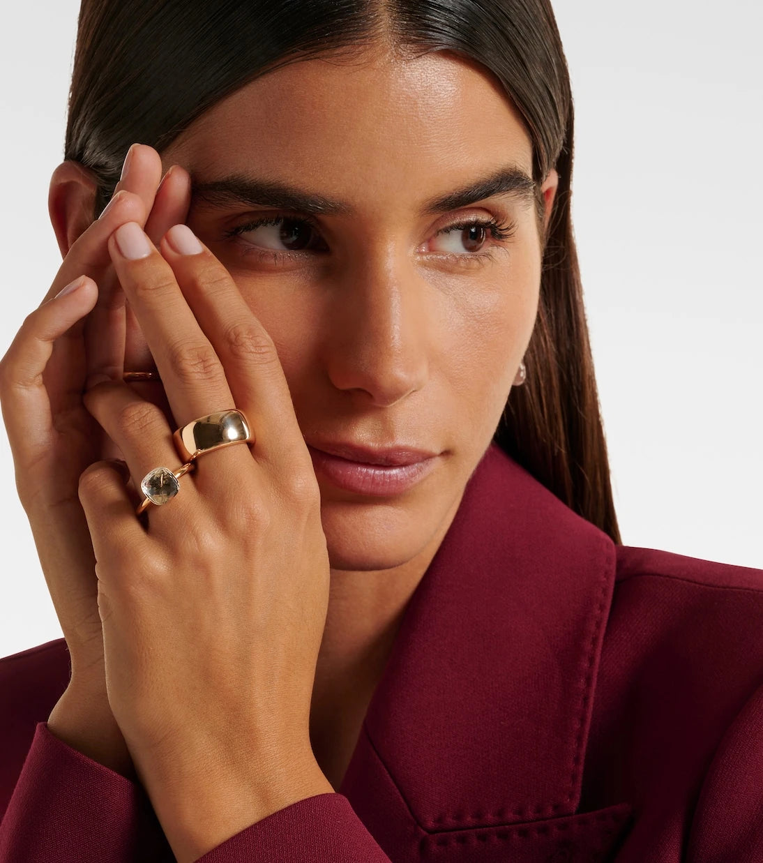 Pomellato - Nudo 18kt gold ring with topaz