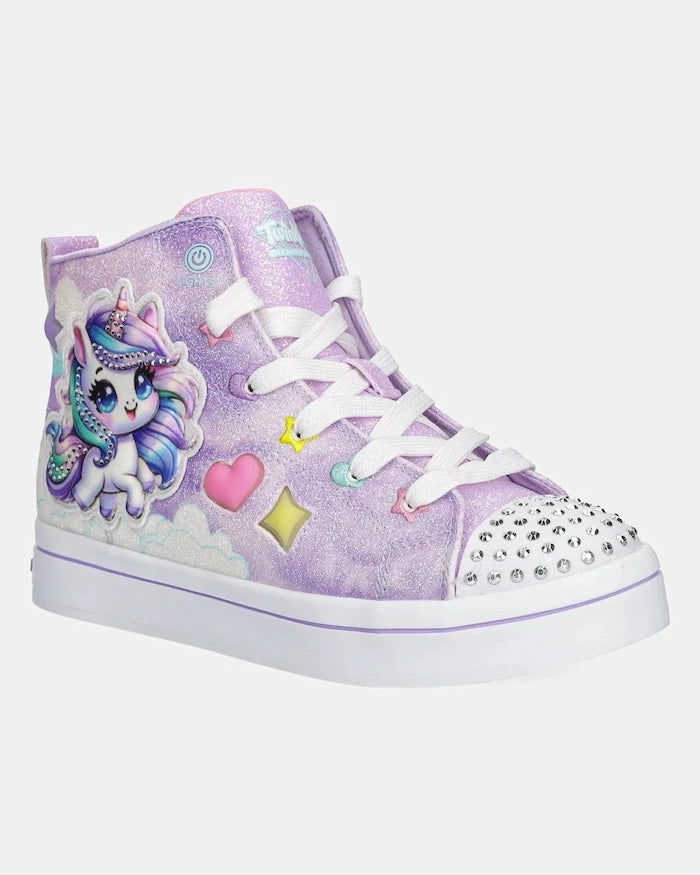 Skechers TWI-LITES 2.0 - UNICORN GLAM Çocuk Yüksek Bilekli Spor Ayakkabı