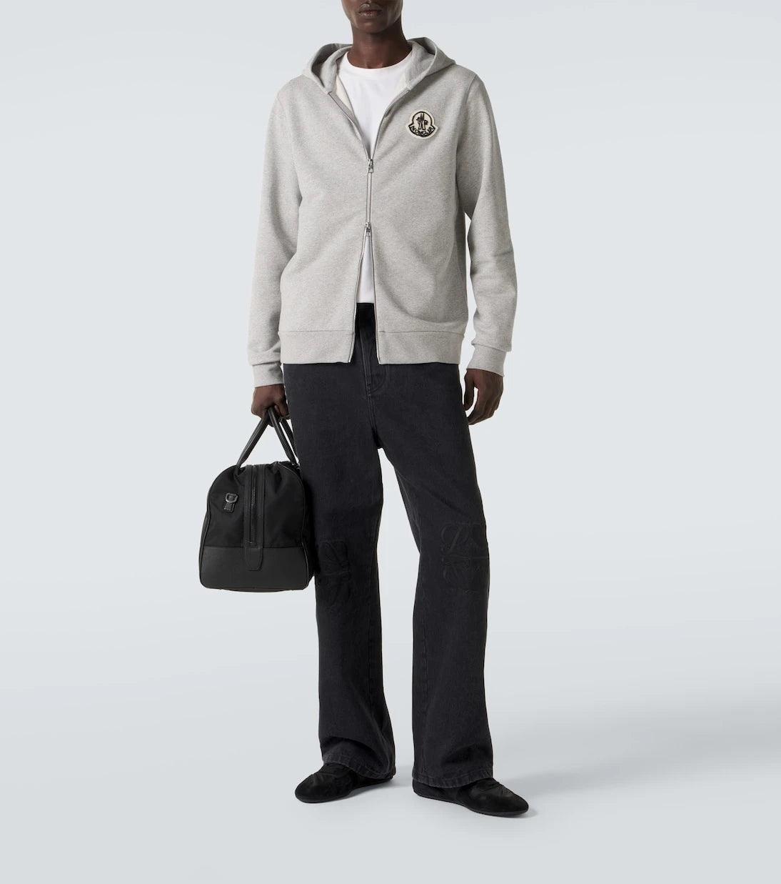 Moncler - Logo cotton zip-up hoodie