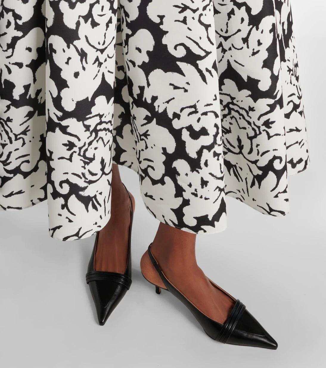 Malone Souliers - Tanner 45 leather slingback pumps