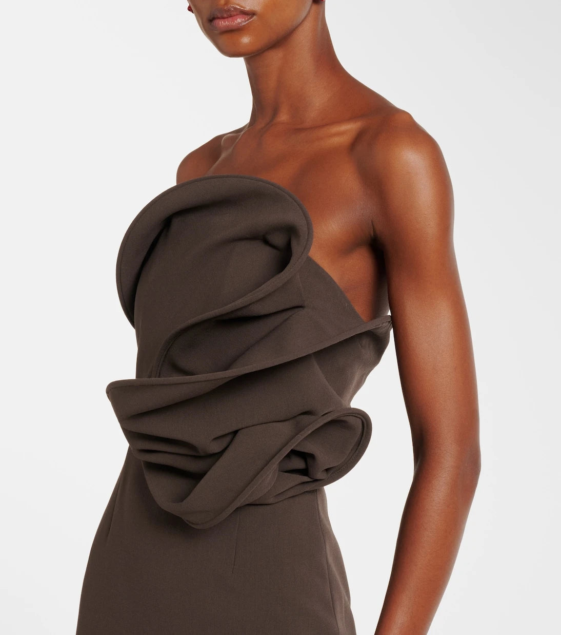 Magda Butrym - Draped wool-blend cocktail dress