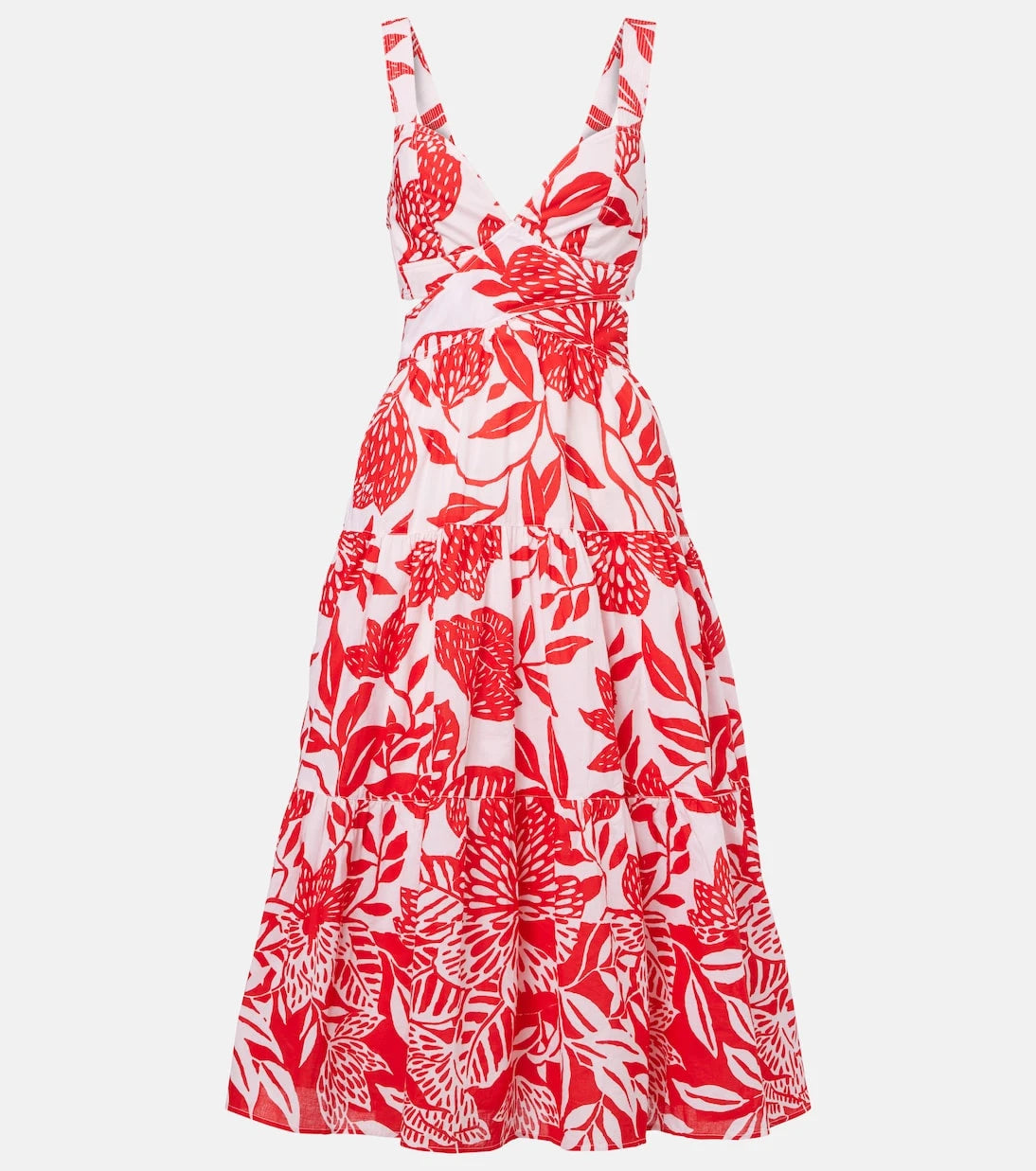 Poupette St Barth - Coco floral cotton midi dress