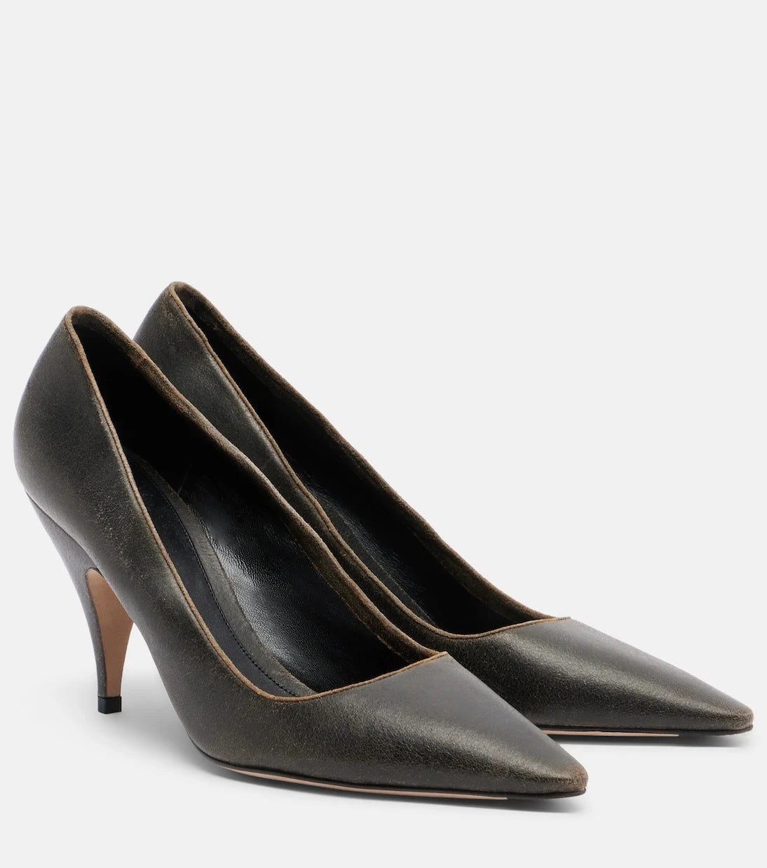 The Row - Liisa Three leather pumps