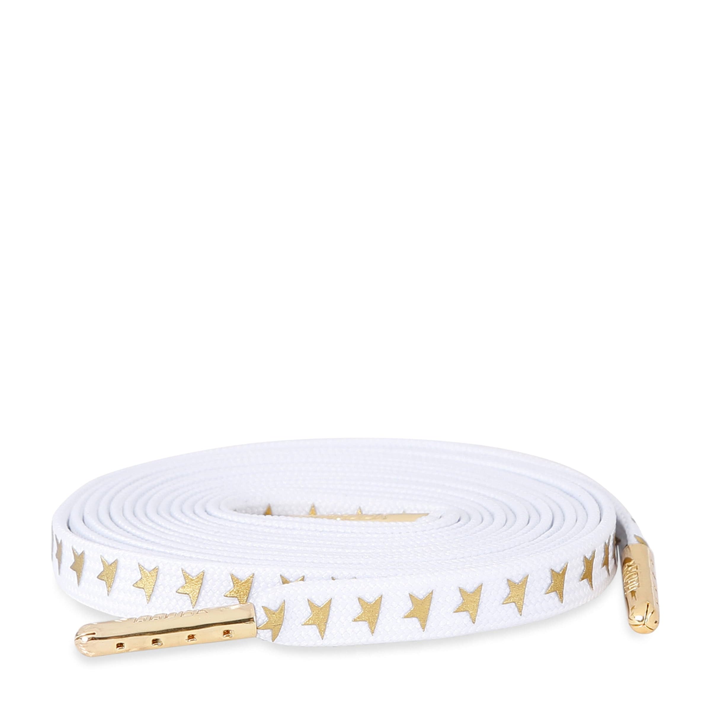 Golden Goose White Star Print Laces