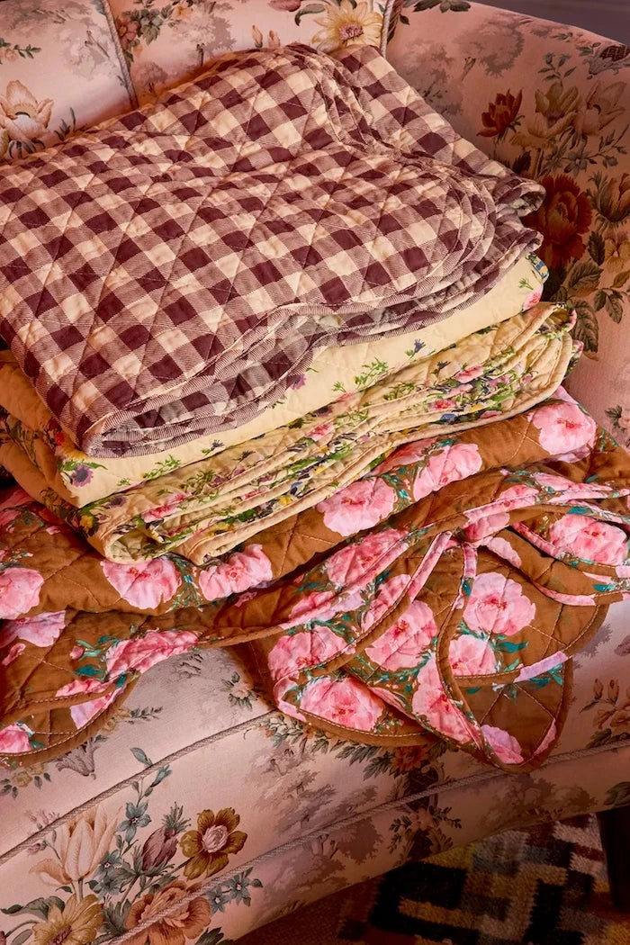Rice pamuklu battaniye 180 x 130 cm
