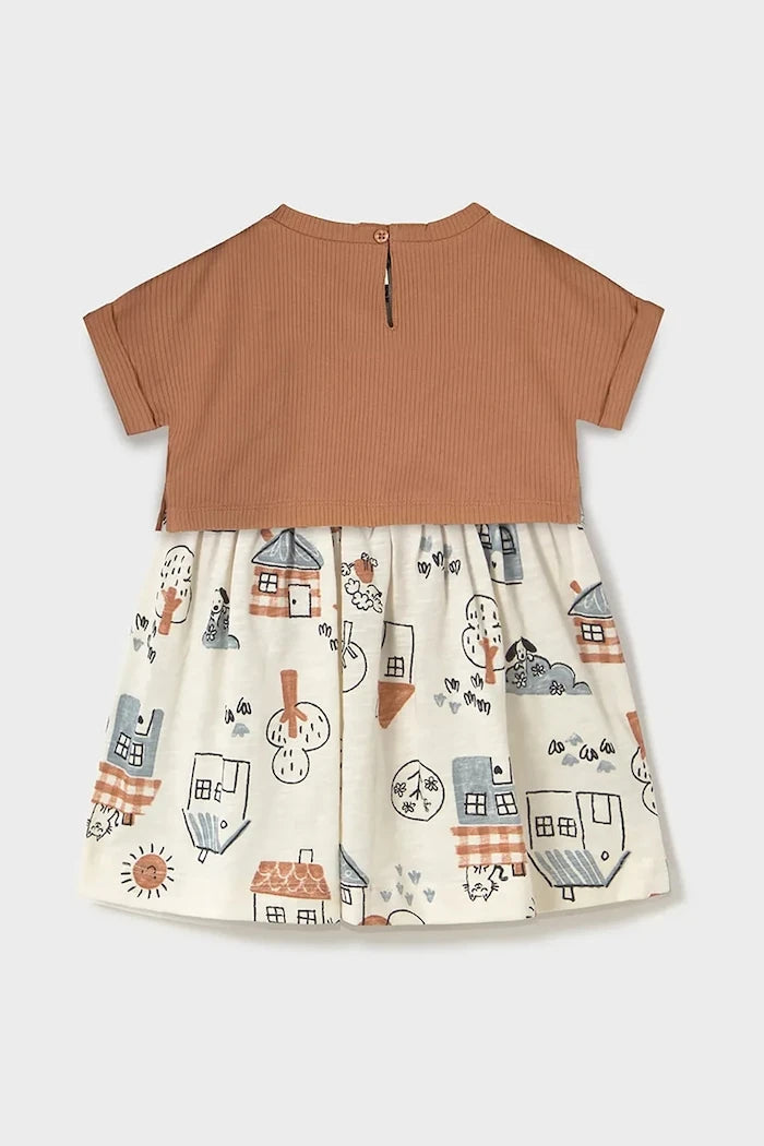 Детска памучна рокля Mayoral