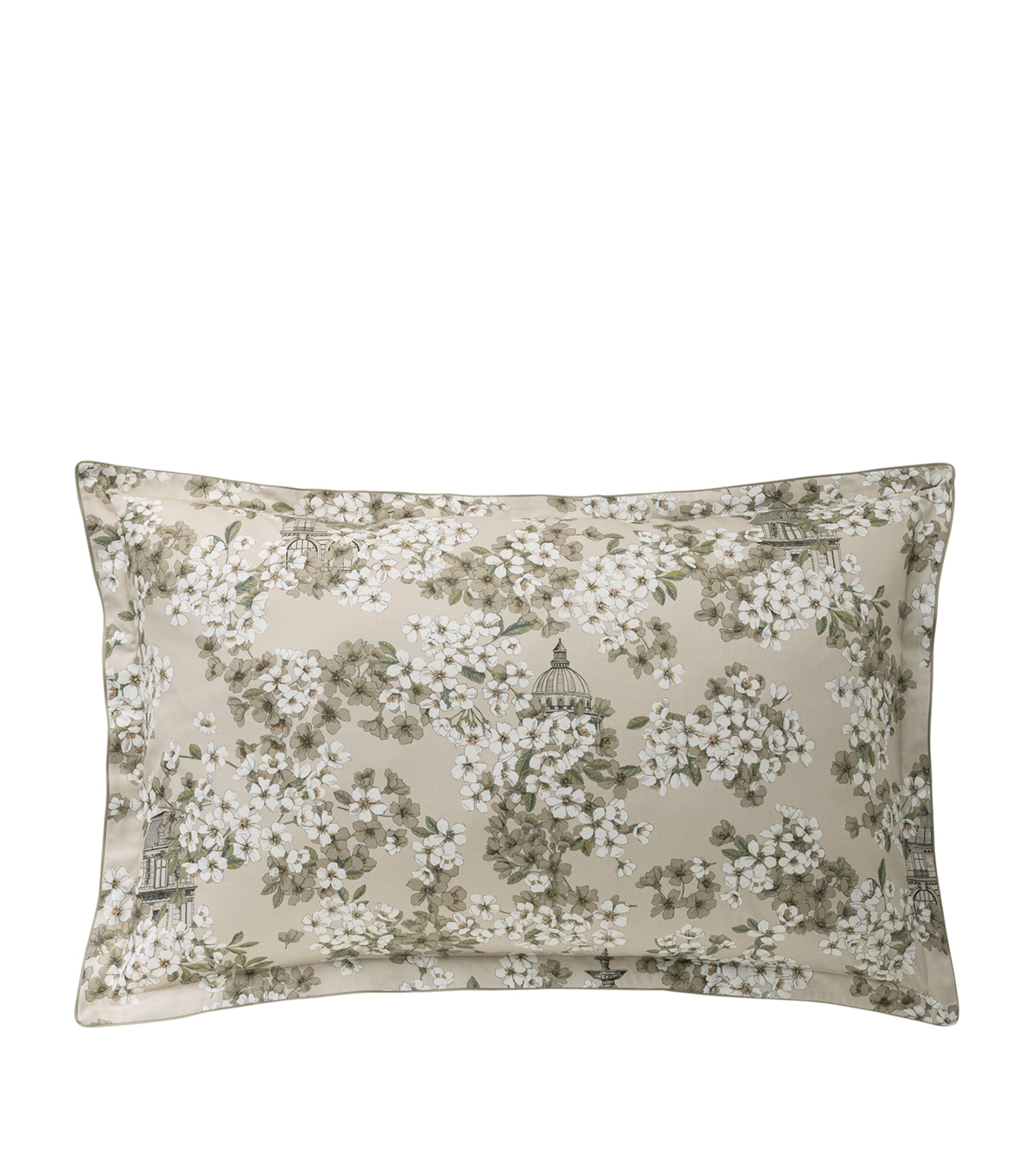 Organic Cotton Fine Fleur Oxford Square Pillowcase (65cm x 65cm)