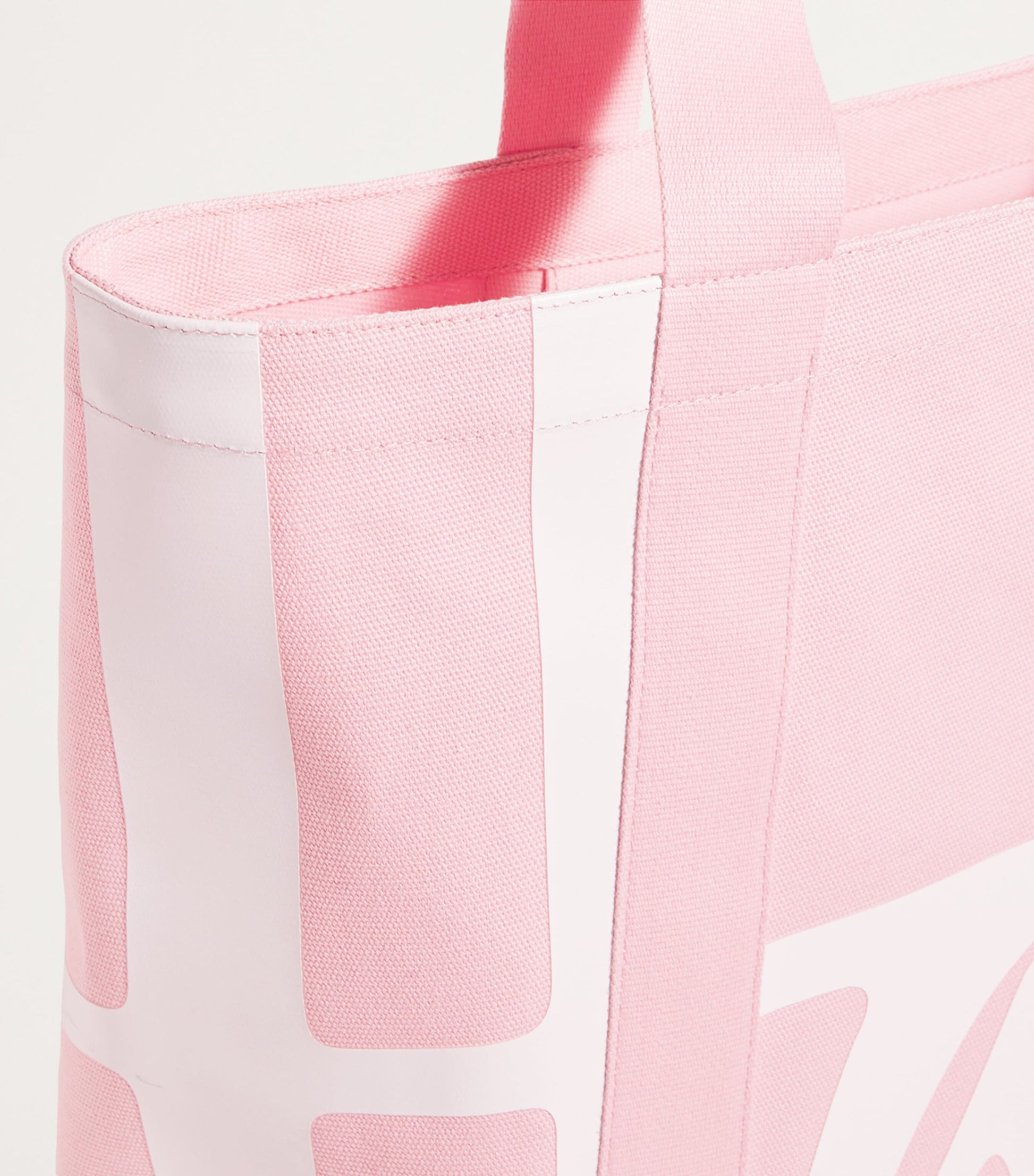 Harrods Pink Medium Cotton Logo Tote Bag