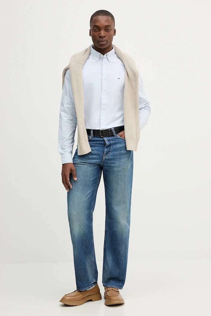 Tommy Jeans erkek pamuk gömlek