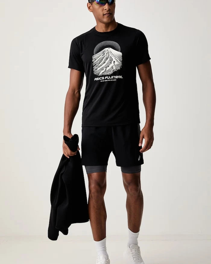 Asics Erkek Koşu Tişörtü FUJITRAIL LOGO SS TOP