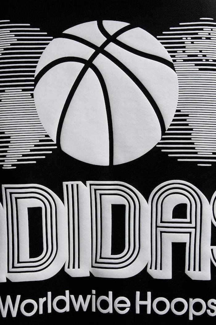 Pamuklu sweatshirt adidas Originals World Wide Hoops