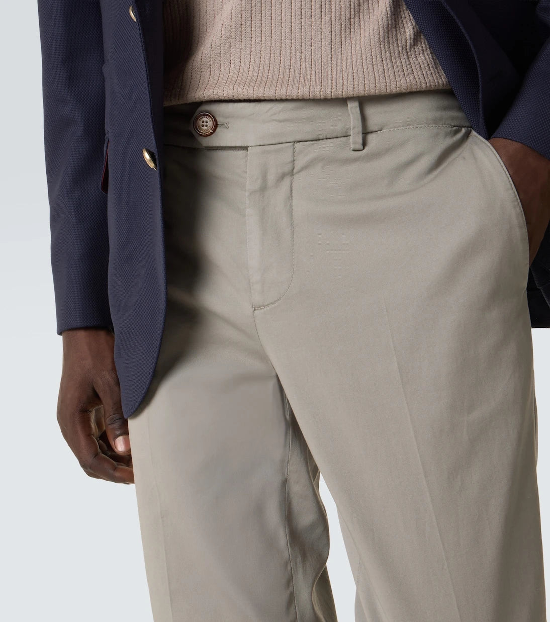 Brunello Cucinelli - Pamuklu dar kesim pantolon