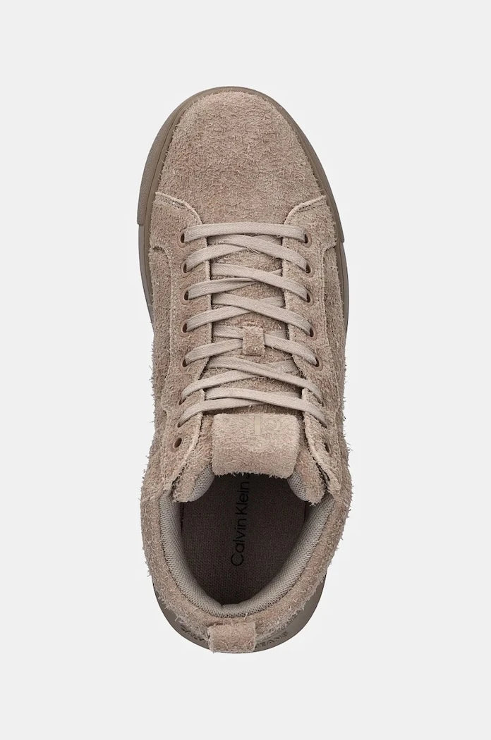 Велурени маратонки Calvin Klein Jeans CHUNKY CUPSOLE HIGH SUEDE