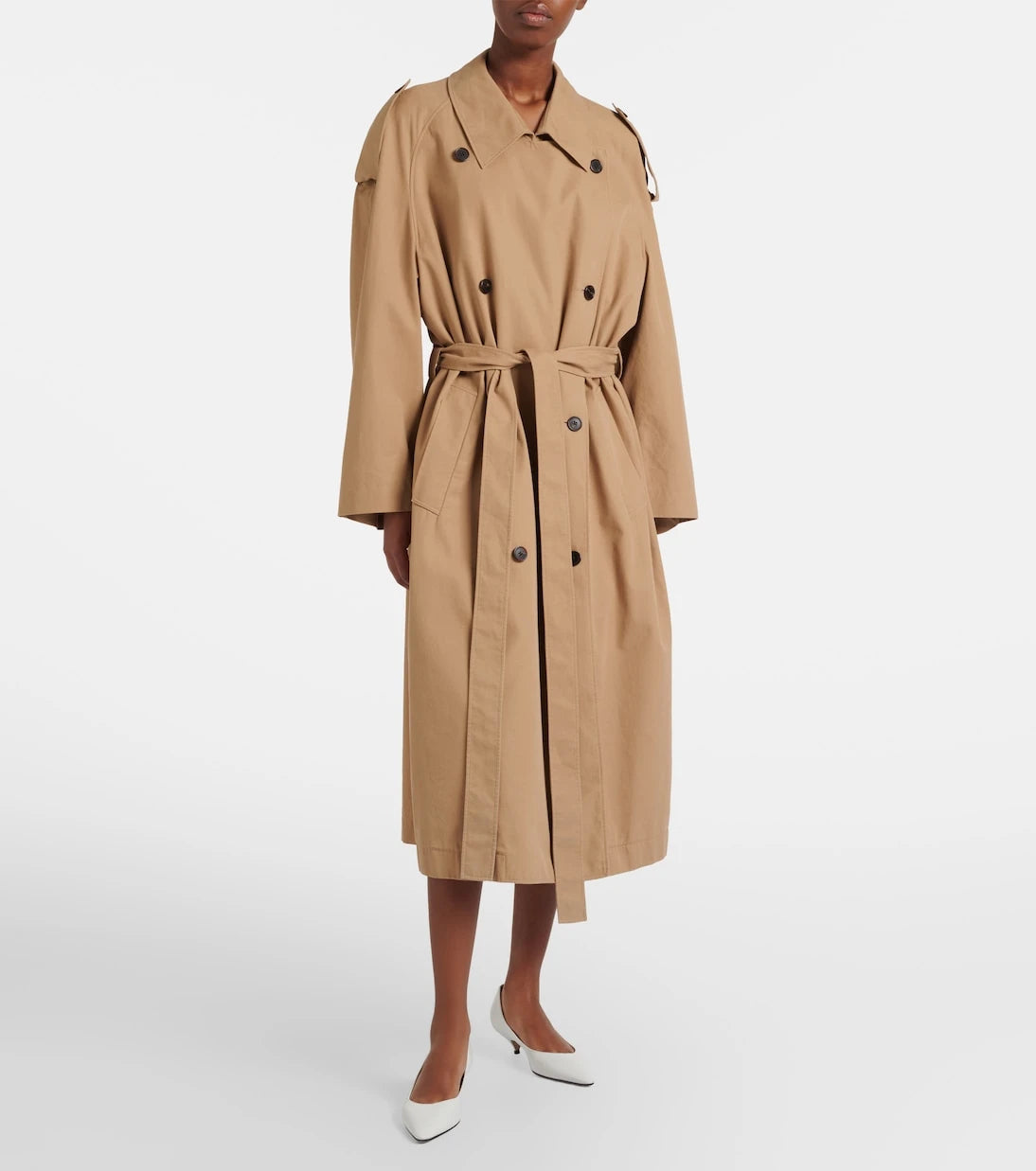 The Row - Dester cotton and cashmere trench coat