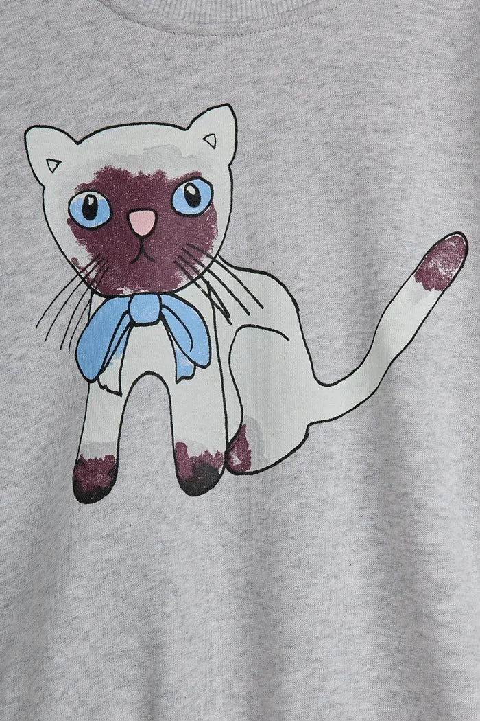 Mini Rodini Siamese Çocuk Pamuklu Sweatshirt