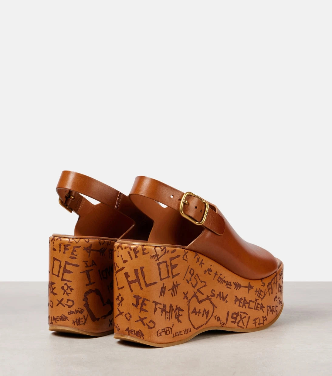 Chloé - Maxime leather wedges