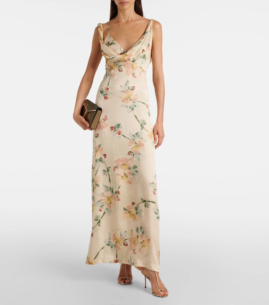 Toteme - Floral draped maxi dress