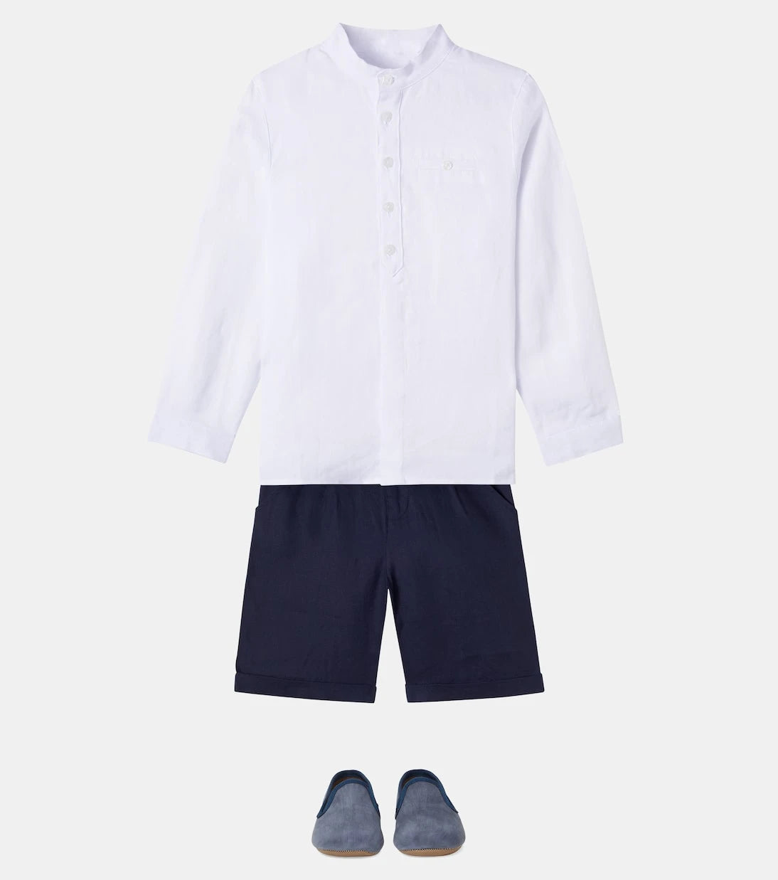 Tartine et Chocolat - Linen shirt and shorts set
