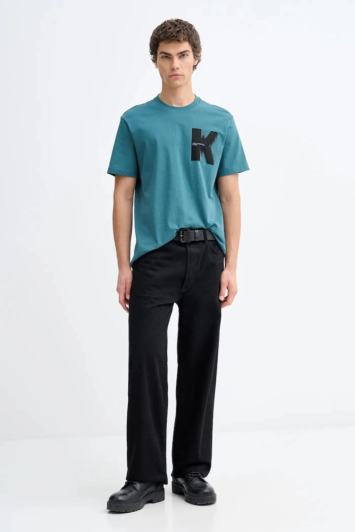 Pamuklu Tişört Karl Lagerfeld Jeans