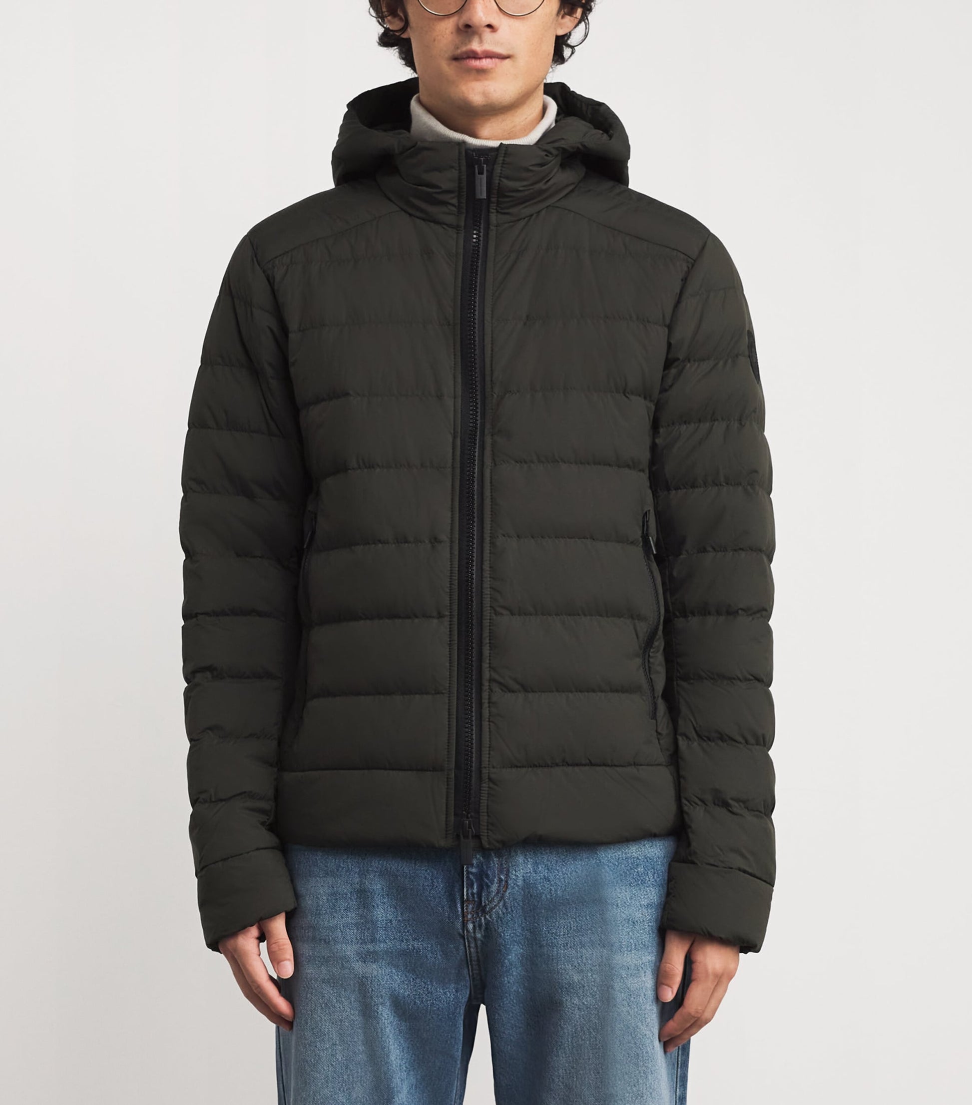 Black Down EnduraLuxe Packable Crofton Puffer Hoodie