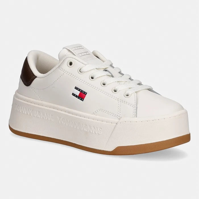 Tommy Jeans TJW SCRIPT CUPSOLE FLATFORM дамски кожени маратонки