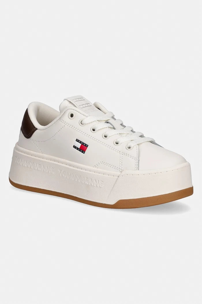 Tommy Jeans TJW SCRIPT CUPSOLE FLATFORM дамски кожени маратонки