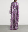 Dolce & Gabbana Multi Silk Majolica Print Kaftan Dress