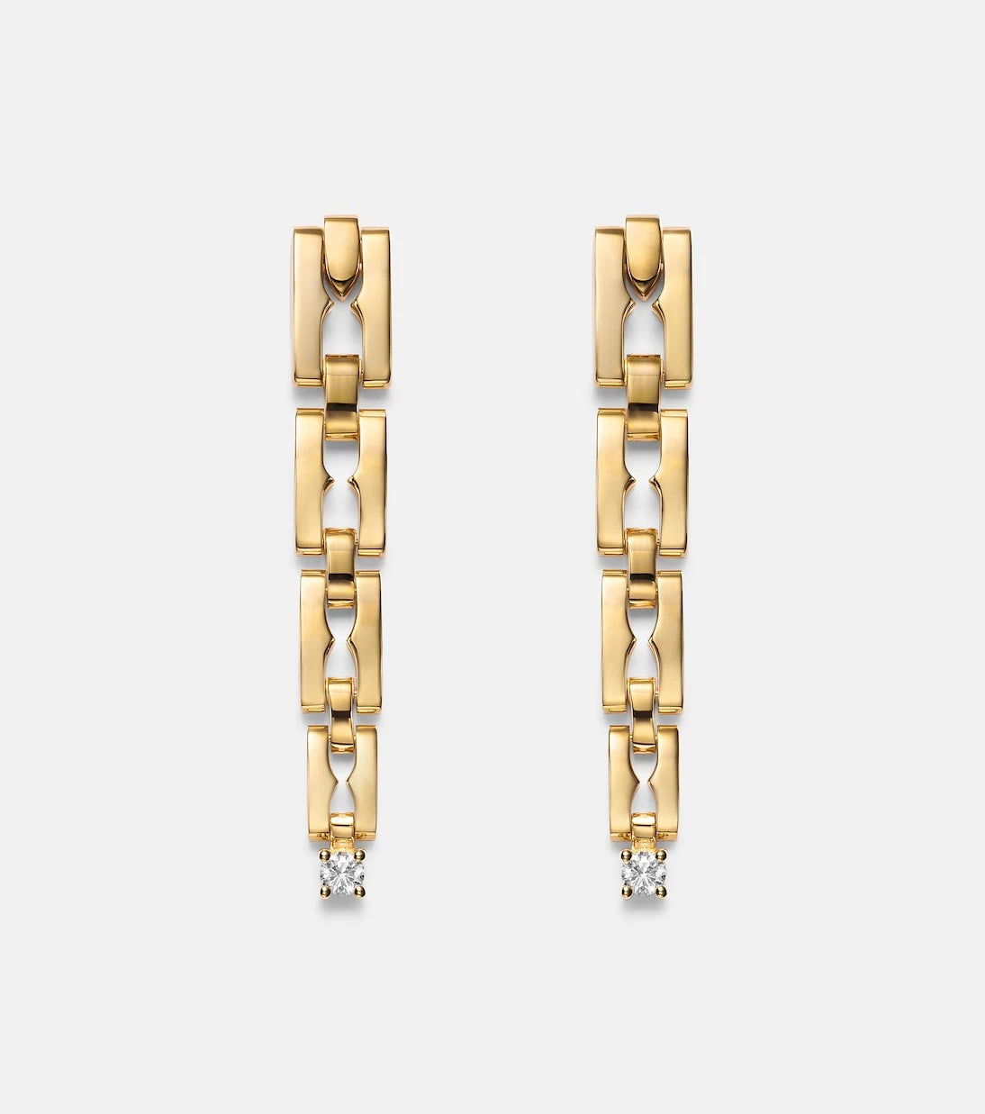 Bvlgari - B.zero1 18kt gold drop earrings with diamonds