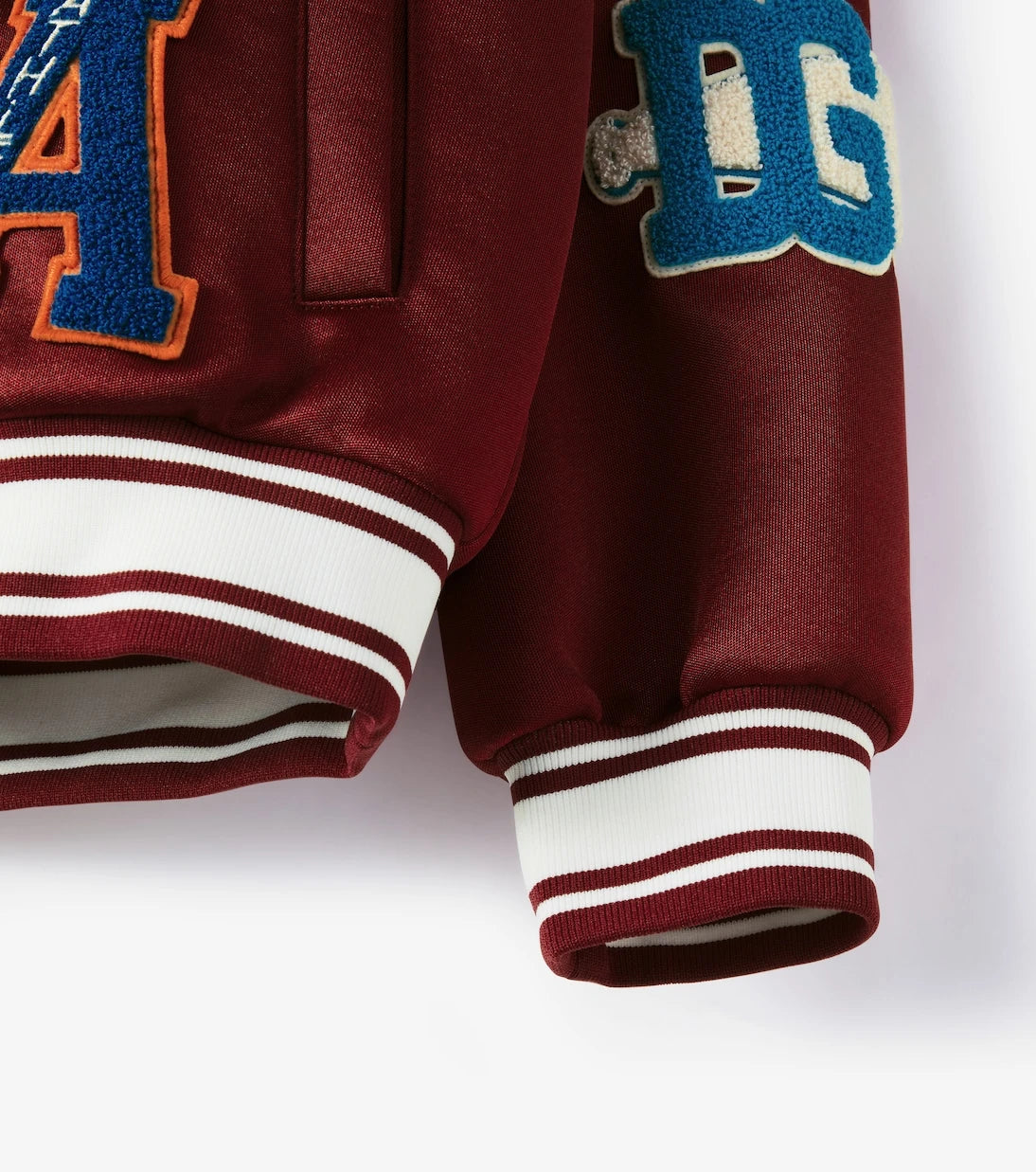 Dolce&Gabbana Kids - DG patch-appliqué varsity jacket