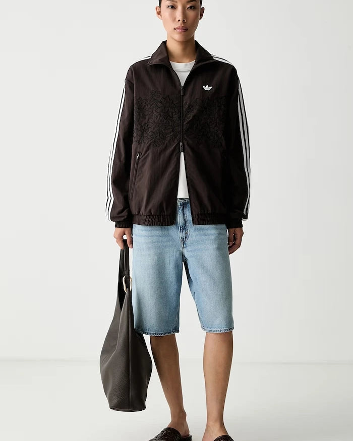 adidas Originals Kadın Fermuarlı Sweatshirt Floral Firebird