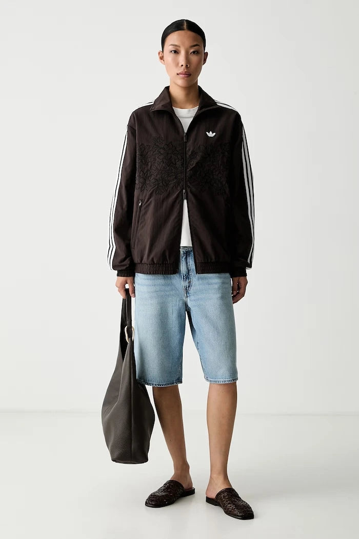 adidas Originals Kadın Fermuarlı Sweatshirt Floral Firebird