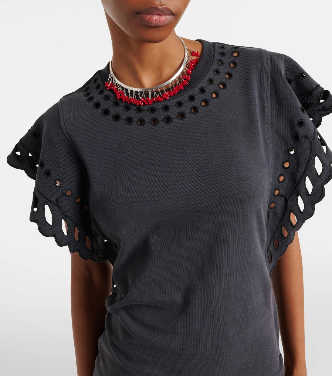 Marant Etoile - Orlane embroidered cotton minidress