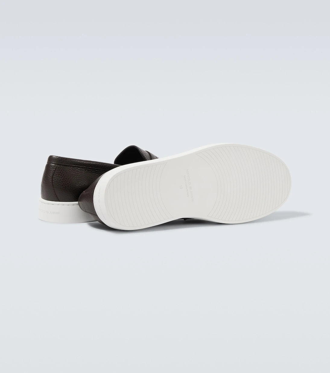 Manolo Blahnik - Ellis leather boat shoes