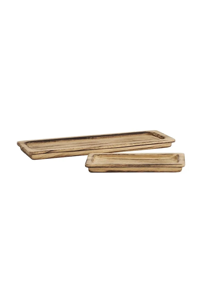 Madam Stoltz Dekoratif Tepsi Seti 30 x 15 x 3 / 18 x 50 x 3 cm (2 Parça)