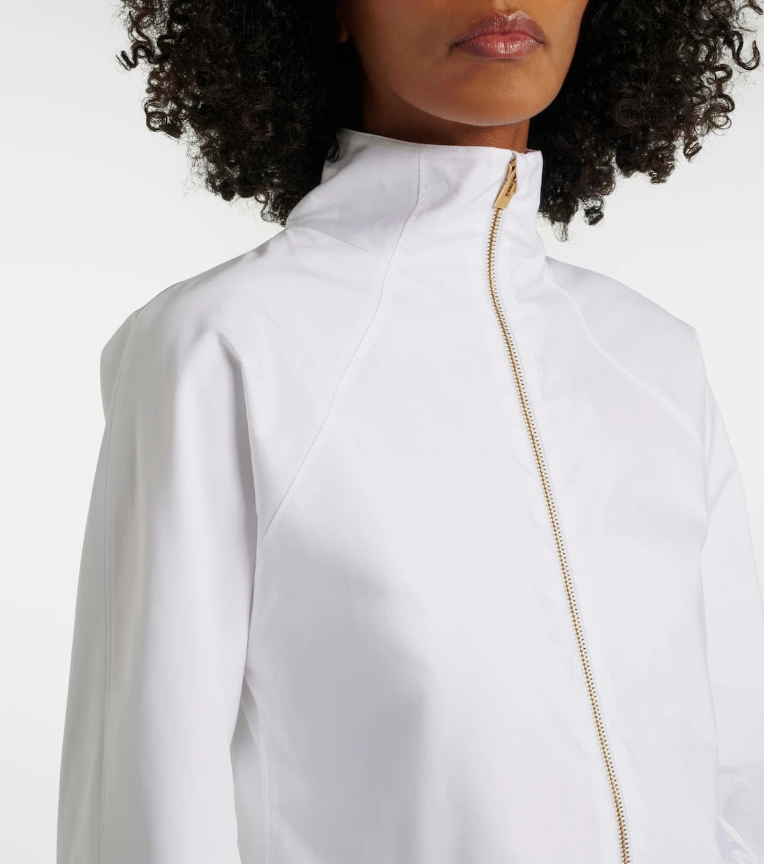 Alaïa - Peplum cotton poplin jacket