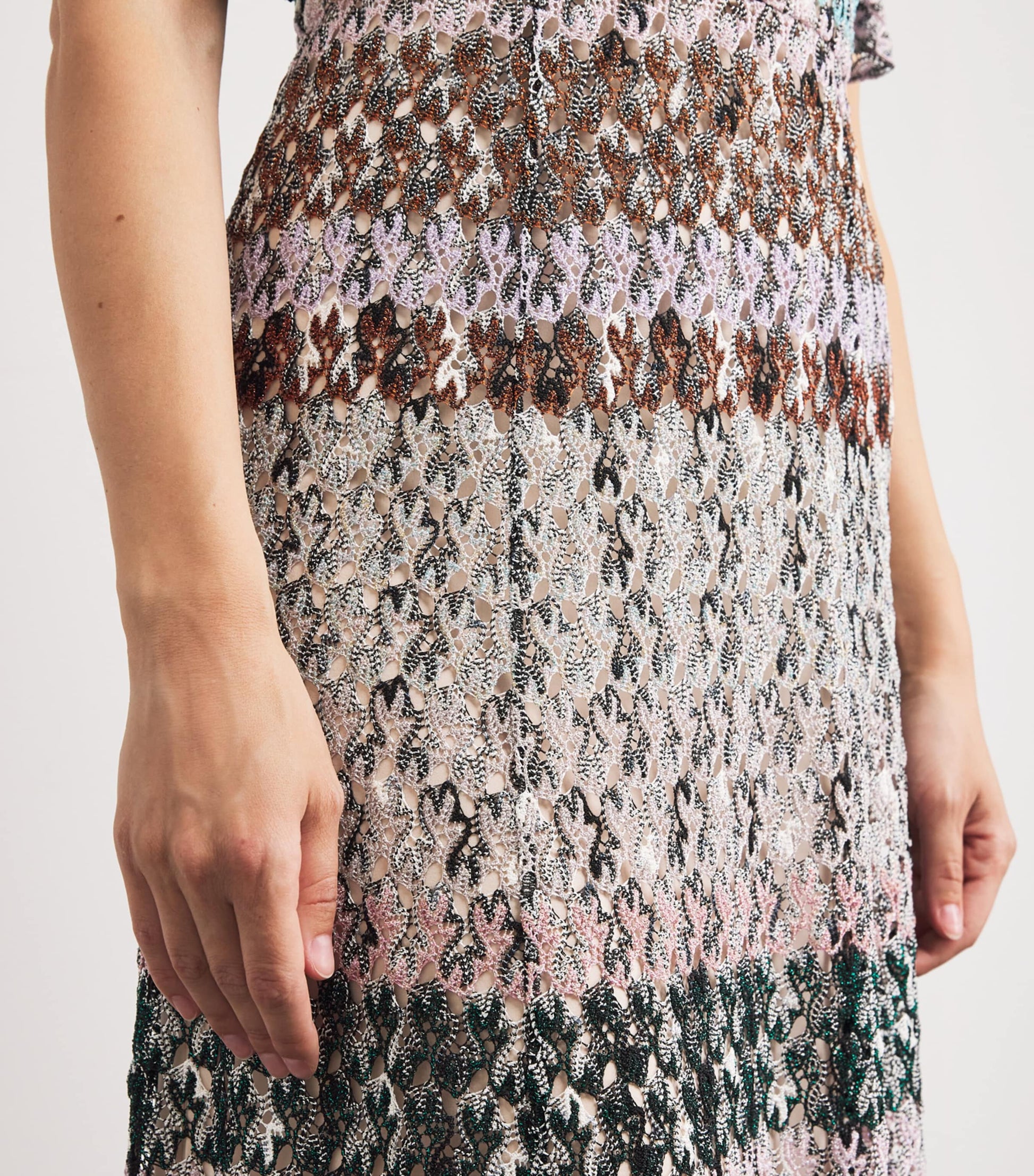 Missoni Multi Crochet Stripe Maxi Dress