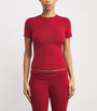 Skims Red Cotton Jersey T-Shirt