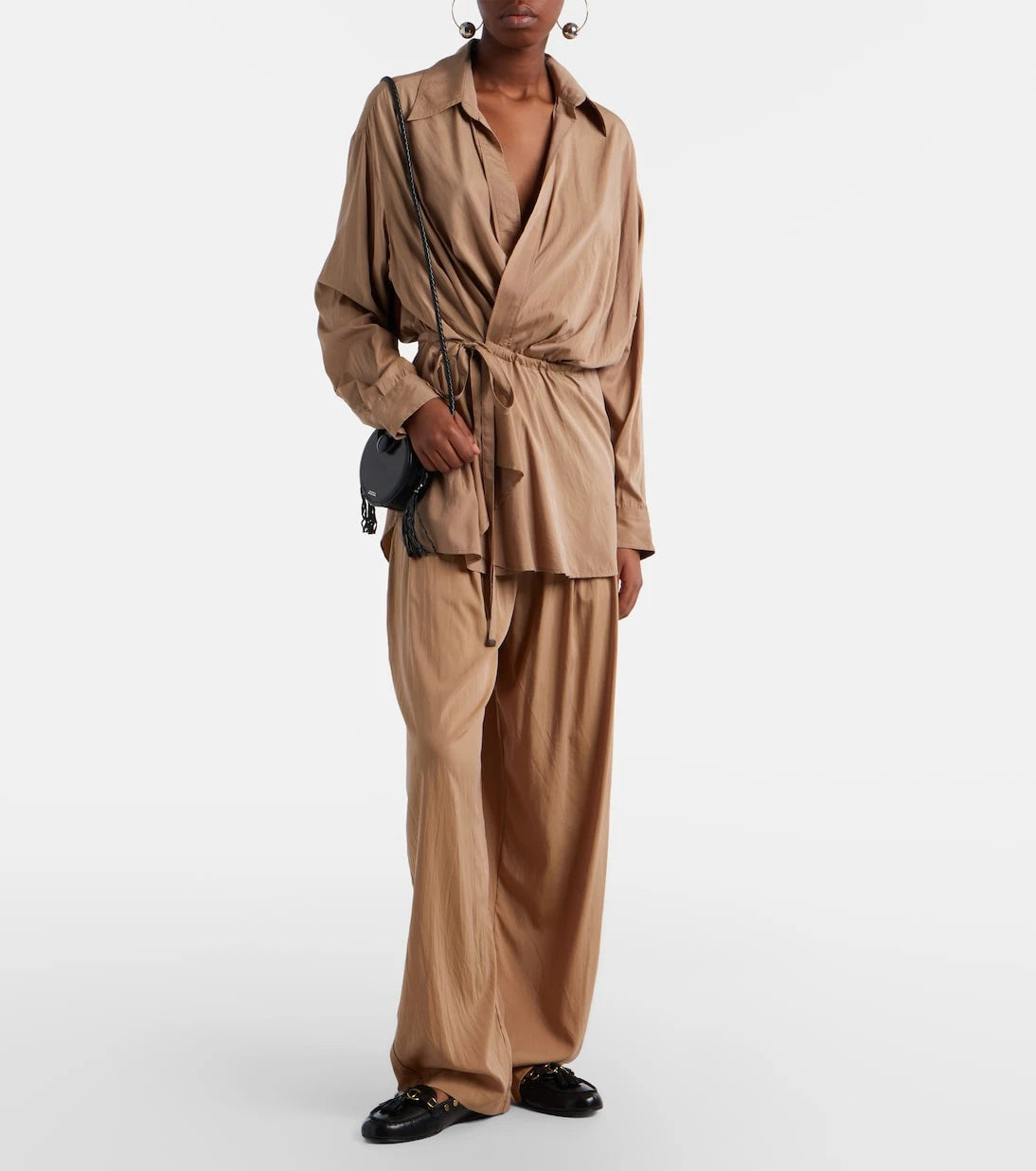 Isabel Marant - بنطال إنايا بقصّة أرجل واسعة وطبقات
