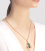 Bvlgari Rose Gold And Precious Stone Serpenti Necklace