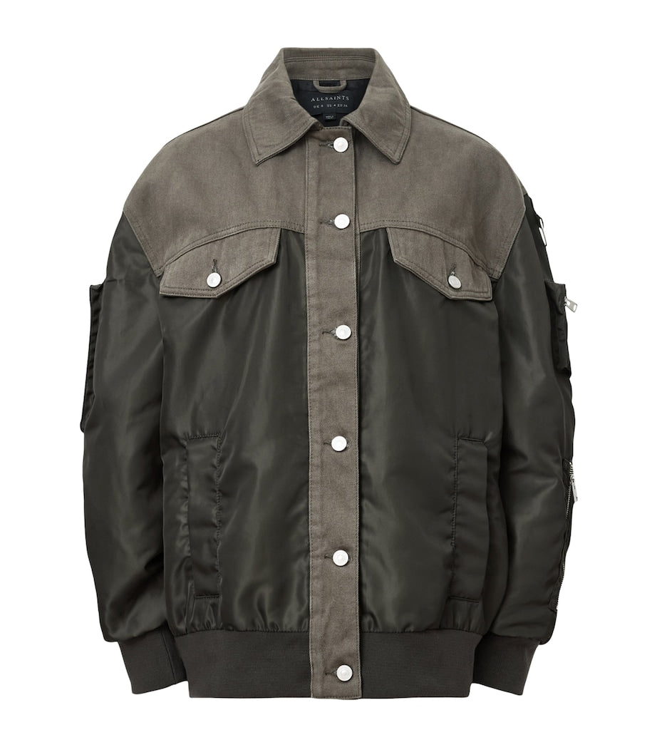 Green Hybrid Verity Bomber Jacket