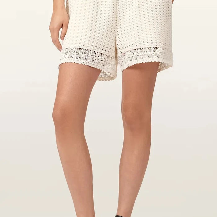 AllSaints pamuklu kadın kısa şort ELMA