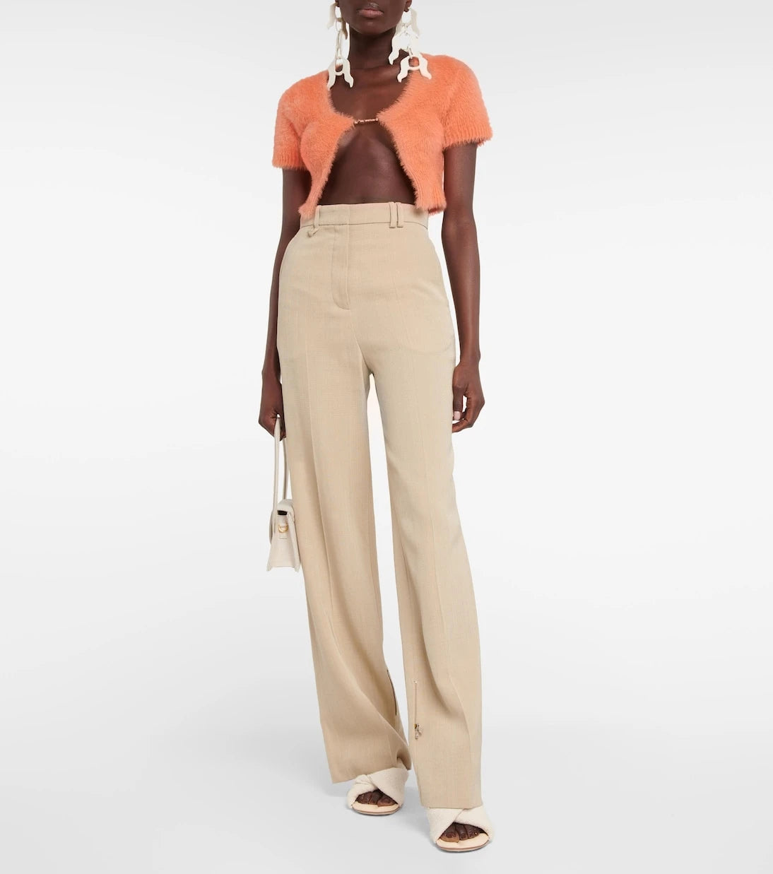 Jacquemus - La Maille Neve logo cropped cardigan