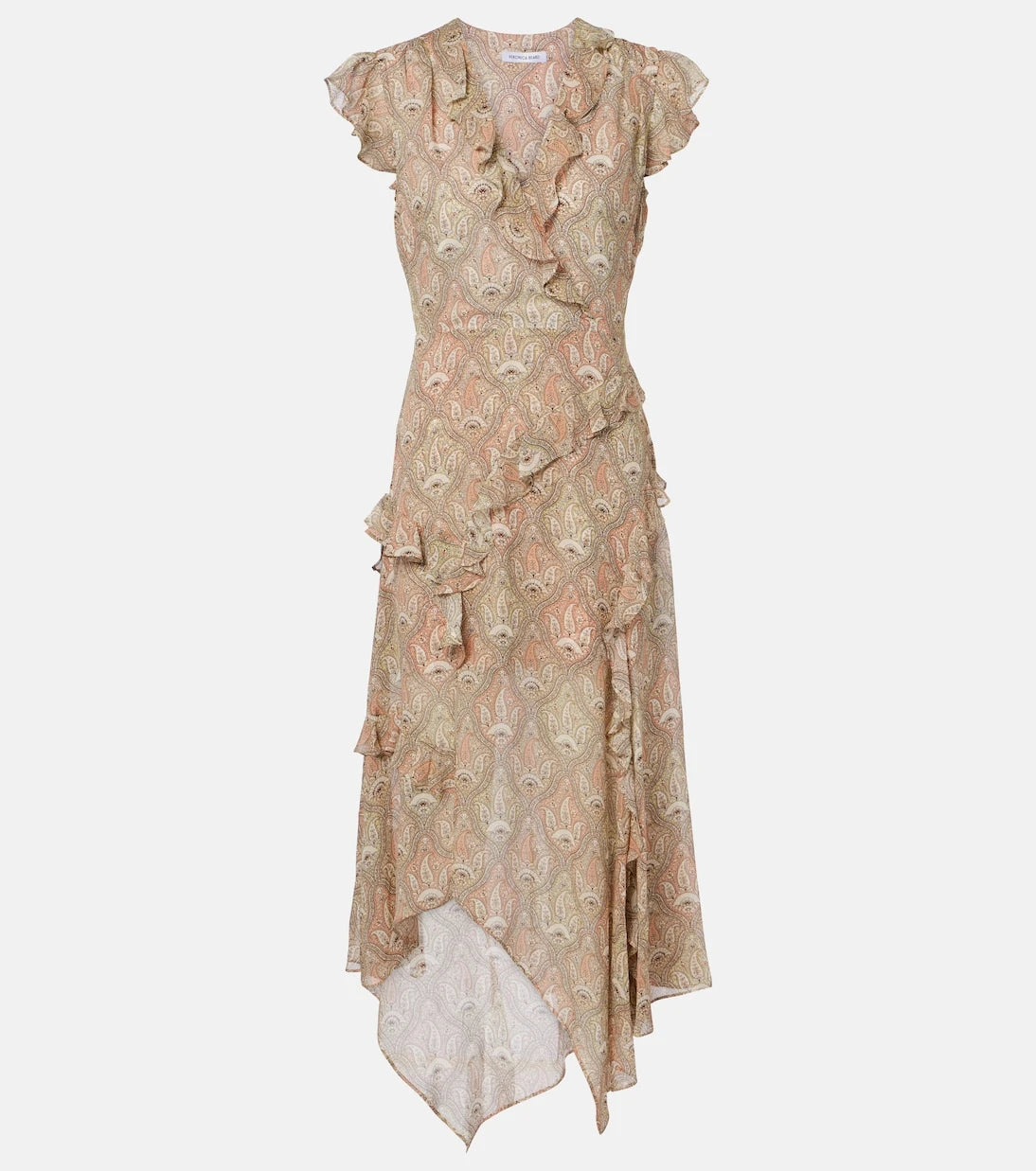 Veronica Beard - Avenel printed ruffled silk midi dress