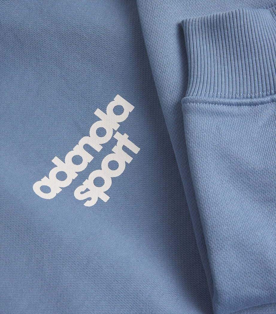 Adanola Multi Organic Cotton Bold Logo Zip-Up Hoodie