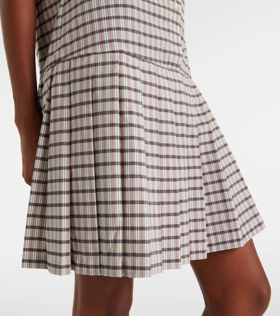 Tory Burch - Plaid pleated minidress