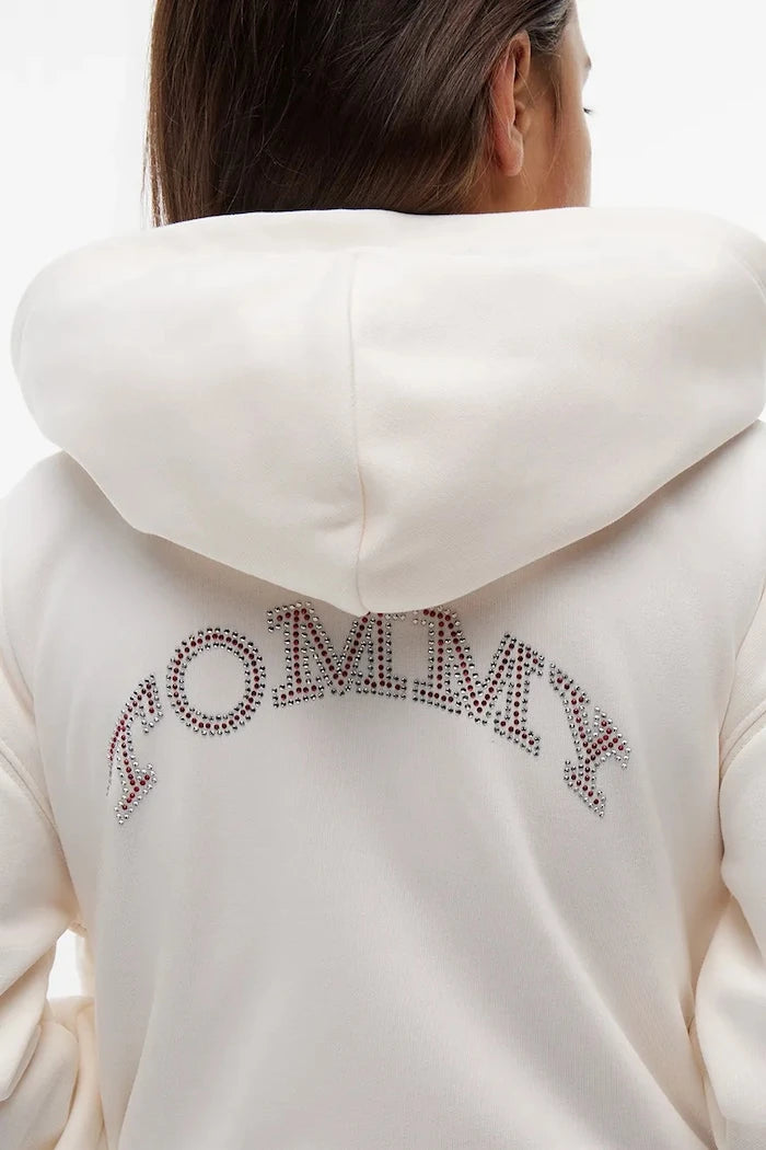 Tommy Hilfiger суичър с цип и качулка за деца с памук