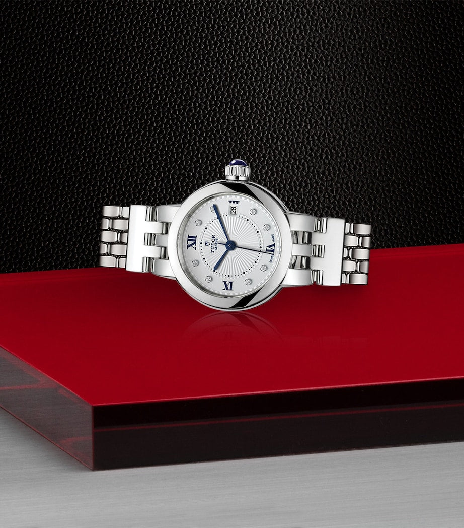 Stainless Steel and Diamond Clair de Rose Watch 26mm