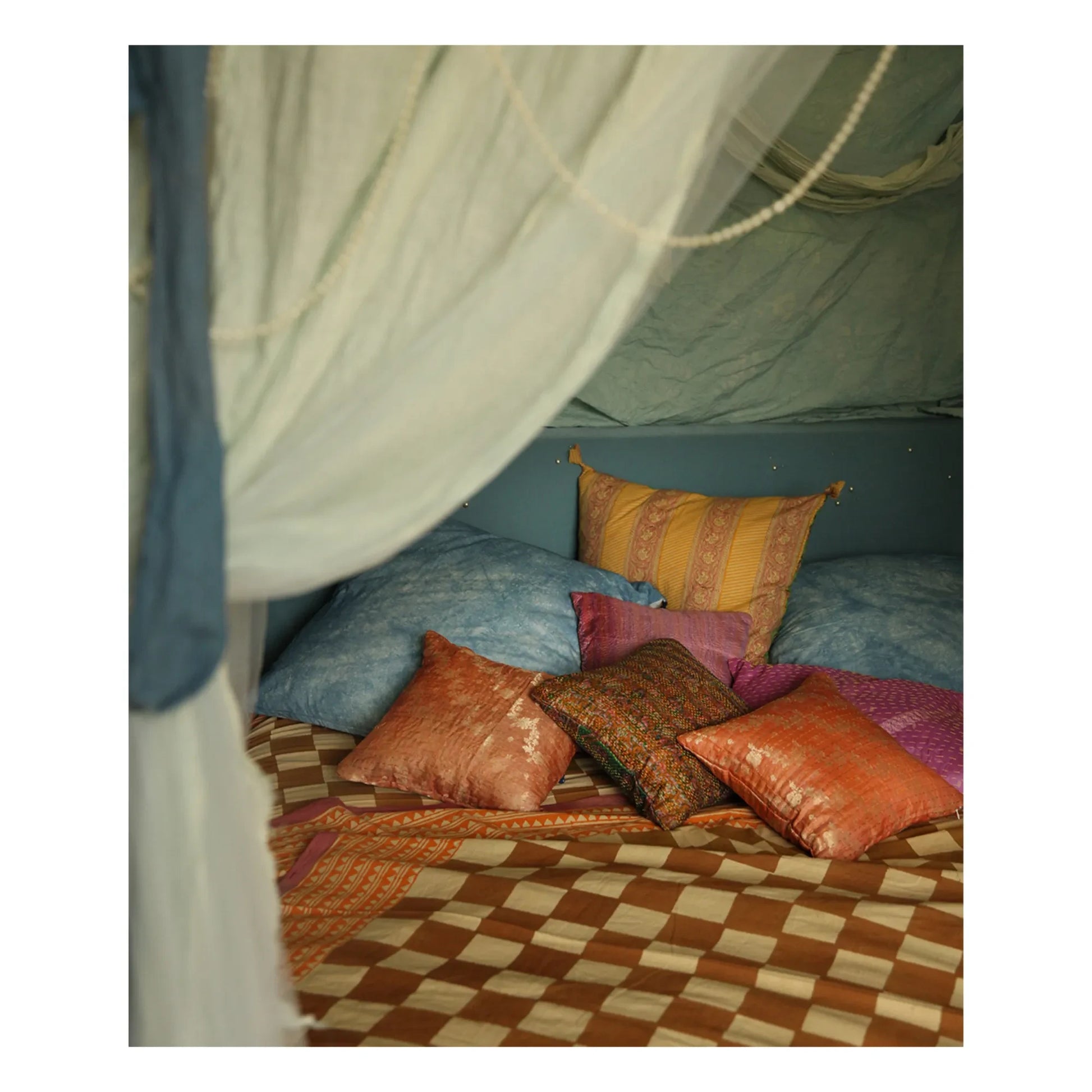 Doing Goods - Checkmate throw and cotton totebag | Mustard